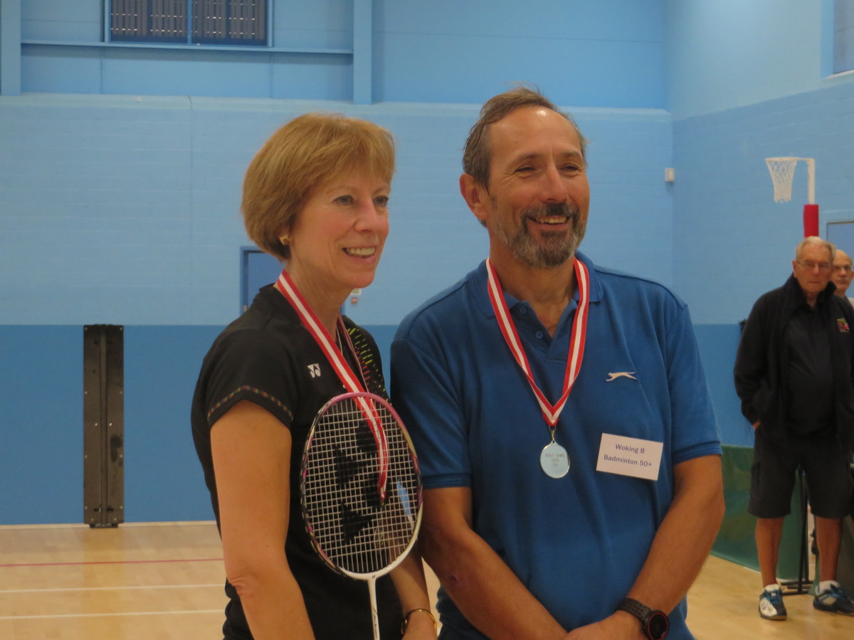 Badminton 50+ Silver Medalists - Chris & Gwynn